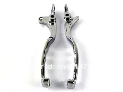 Пара хромированных рычагов тормозной муфты мотоцикла череп для Kawasaki Custom Vulcan 1500