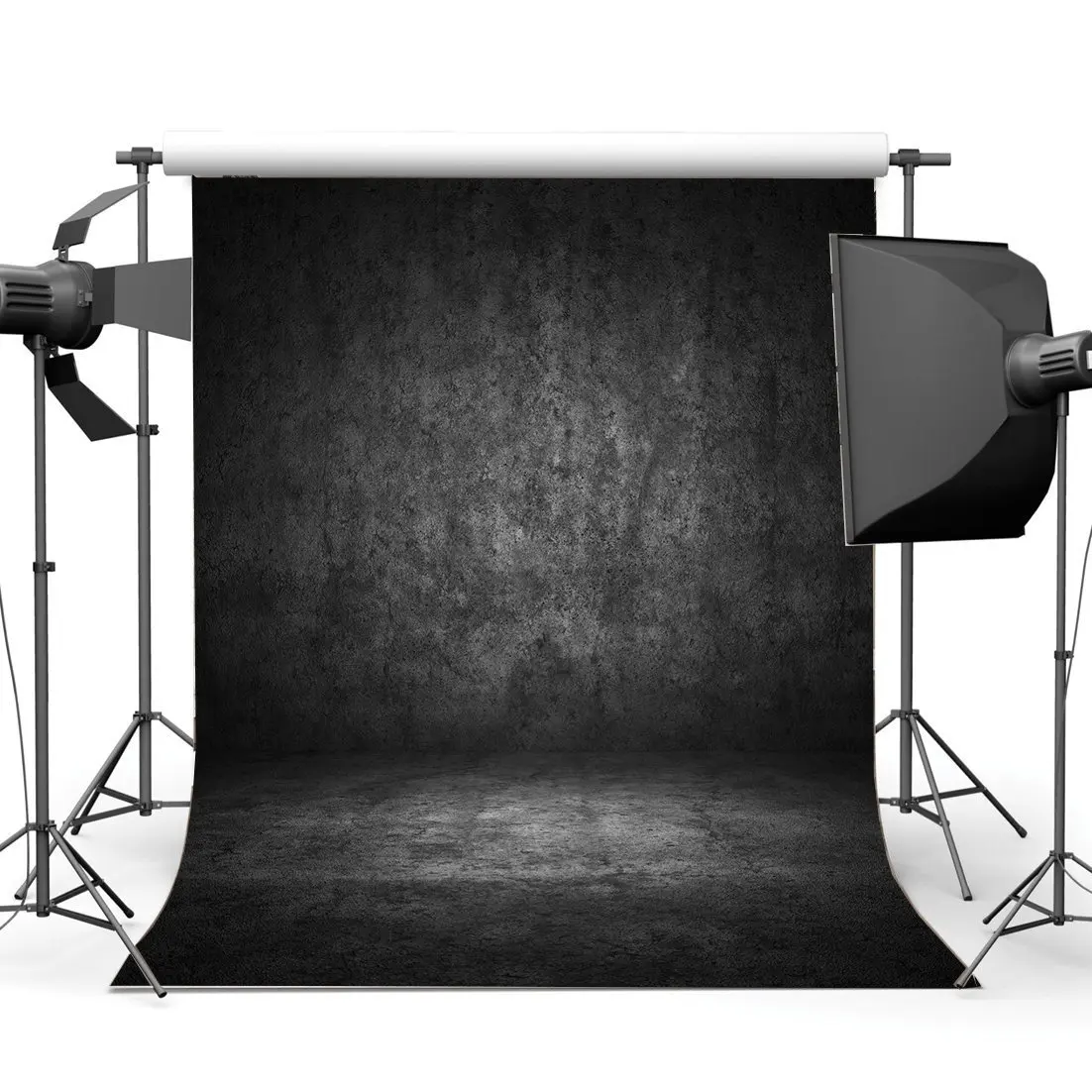 Гранж фон потертая текстура мрачные размытые бетонные обои фотография Фон