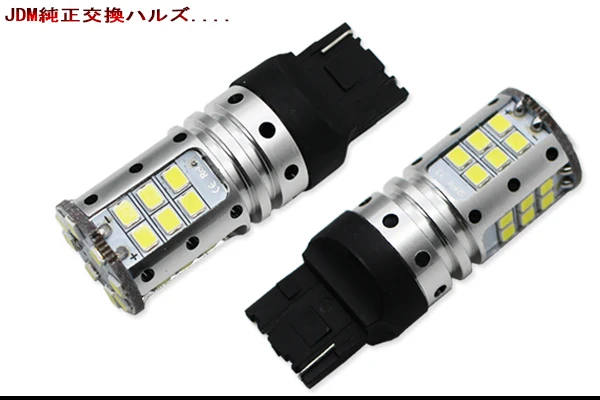 IJDM Автомобильный задний светильник 7440 светодиодный Canbus T20 W21W WY21W 7440 32SMD 3030 светодиодный для автомобиля Автомобильный тормозной задний фонарь DRL задняя парковочная лампа
