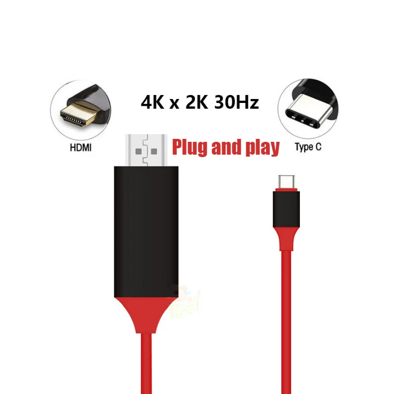 50 шт. USB 3 1 Тип C к 4K HDMI 1080p HDTV Кабель адаптер с розничной упаковкой 2 различных