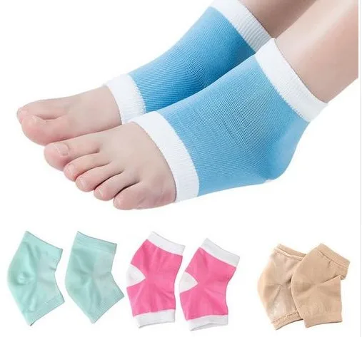 2 шт./лот гелевые носки для пятки Увлажняющие ног с поддерживающими рукавами