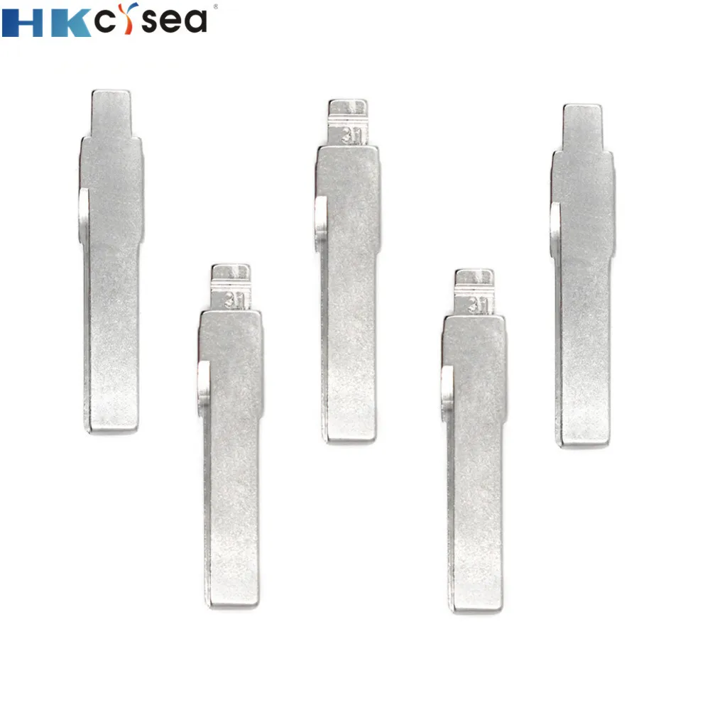 HKCYSEA KD#31 KD Дистанционное нерезное металлическое лезвие Hu66 Тип#31 подходит для Passat для Bora для сиденья для Skoda автомобиля замена лезвия-ключа