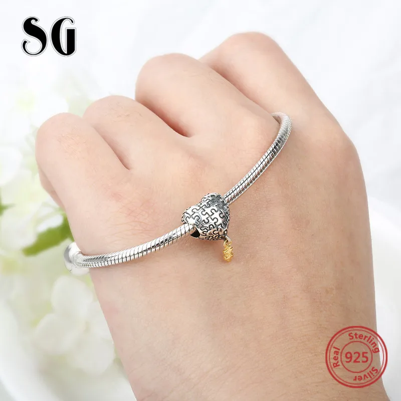 SG хит 925 пробы серебряные подвески мама навсегда сердце с надписью Best Friend любовь кулон бусины, соответственные Пандоре обаятельные браслеты для Для женщин ювелирные изделия