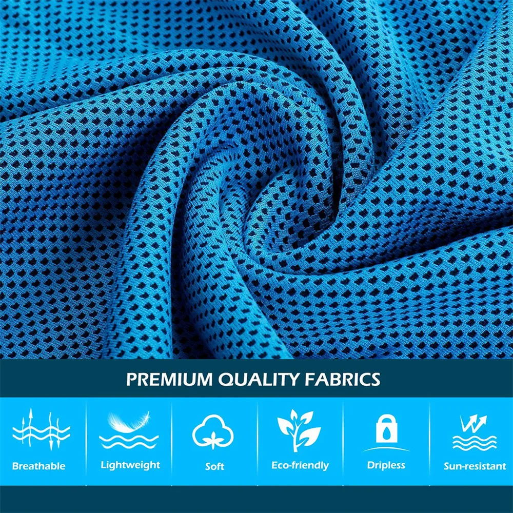 2 шт наружное быстрое охлаждение спортивное полотенце многофункциональное полотенце из микрофибры для лица мочалка быстросохнущее полотенце для льда s с органайзером для бутылки