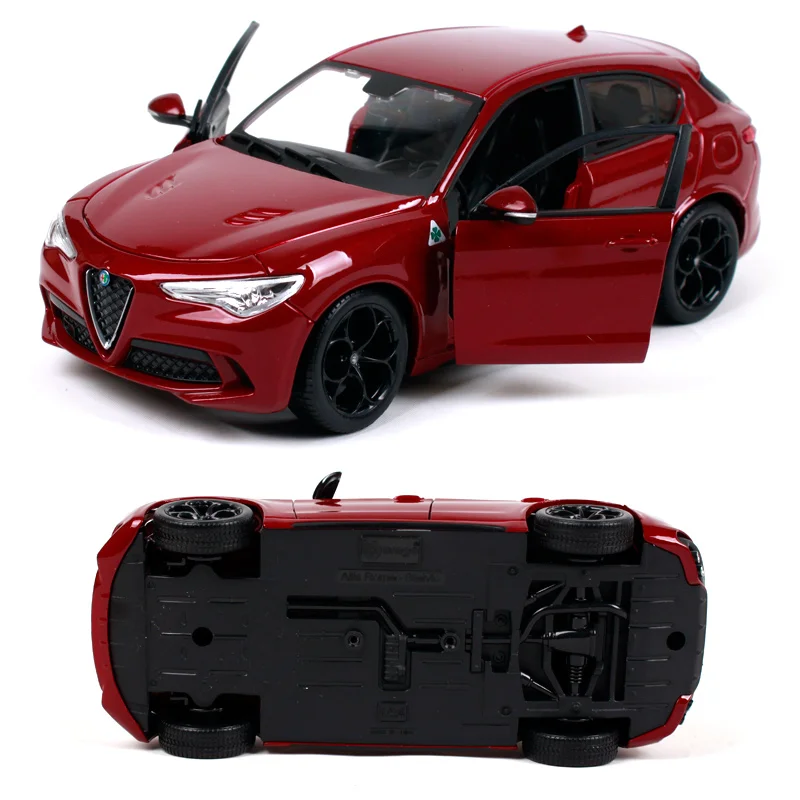 Модель внедорожника Bburago 1:24 Alfa Romeo Stelvio литая модель автомобиля игрушечная новая в