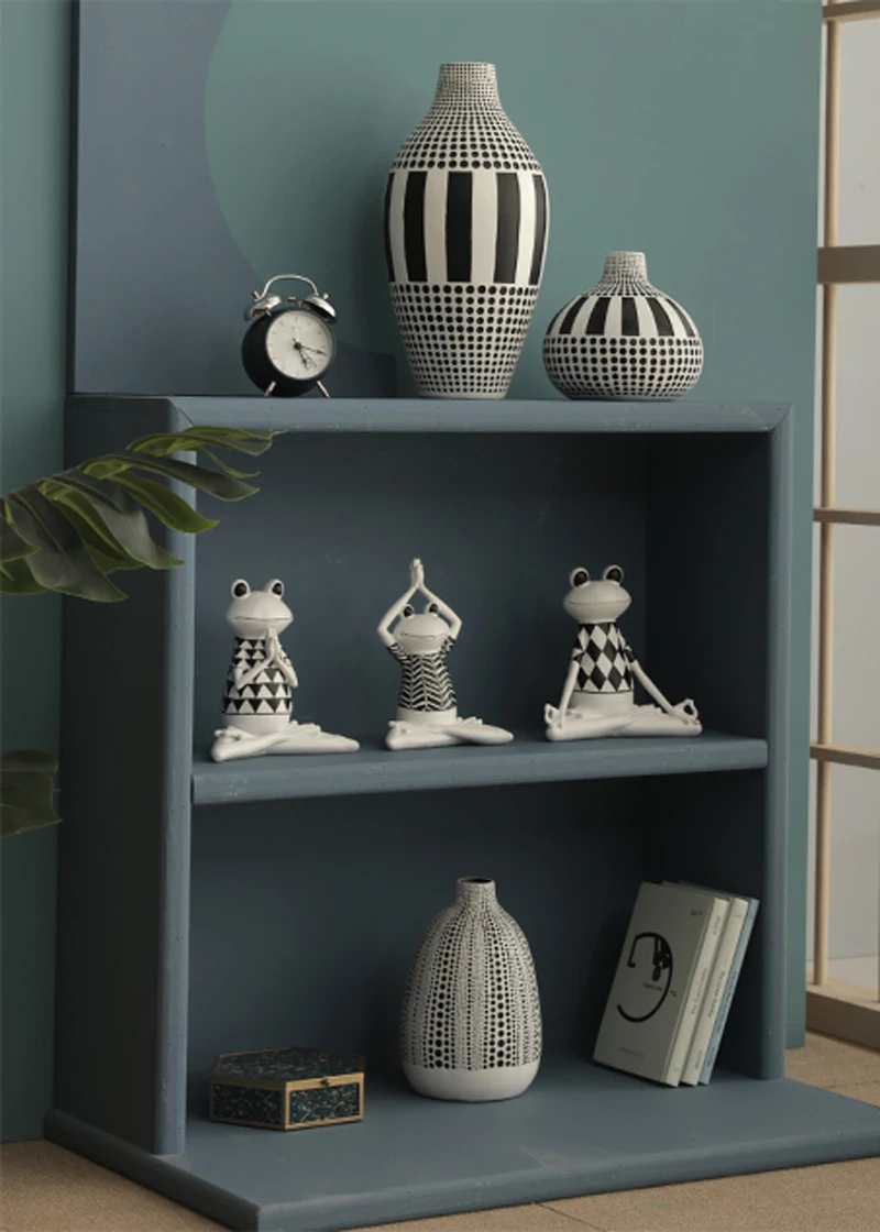 Домашнее украшение кавайная фигурка йоги Скандинавская каучуковая ваза