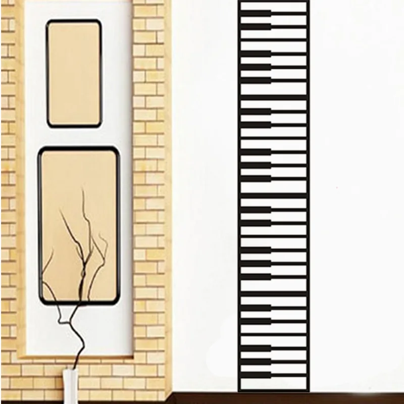 Настенная Наклейка с клавиатурой 120 см|wall sticker|music wall stickerwall sticker music |