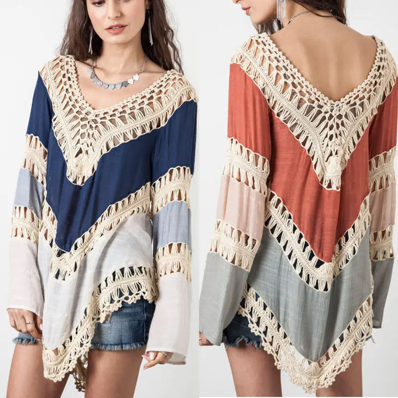 Модная Высококачественная женская блузка из хлопка с длинным рукавом и