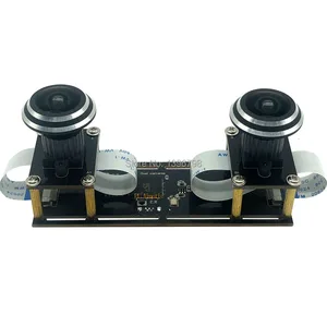 Широкоугольная Гибкая синхронизируемая стереовеб-камера рыбий глаз Full HD 1080P с двумя объективами 5 Мп и 30fps, модуль USB-камеры, 3D VR видео