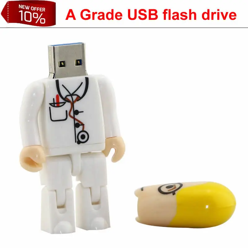 4 ГБ/8 ГБ/16 ГБ/32 ГБ симпатичная терапевтическая карта памяти Doctors USB флэш-накопитель подарок мультфильм флешка
