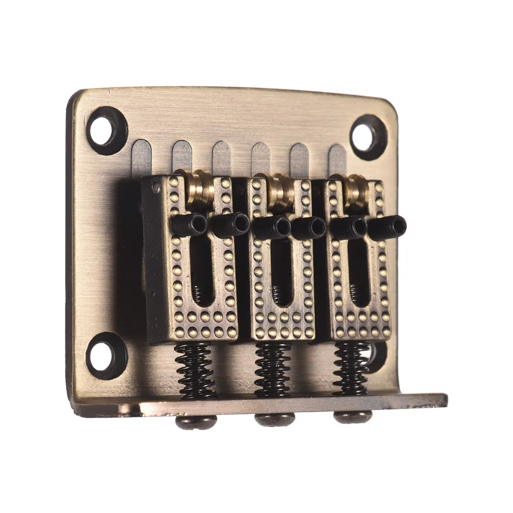 3-String Hardtail гитарный мост фиксированный 3-седло мосты с винтами Замена гаечного