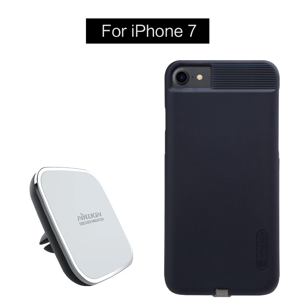 Ци Автомобилей беспроводное зарядное устройство pad + Приемник чехол для iPhone 7 Nillkin
