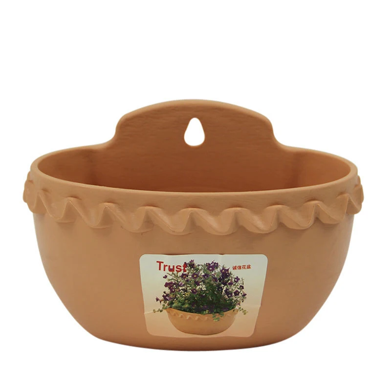 Современный дизайн стены пластиковая подвесная корзина бассейна горшок принтом