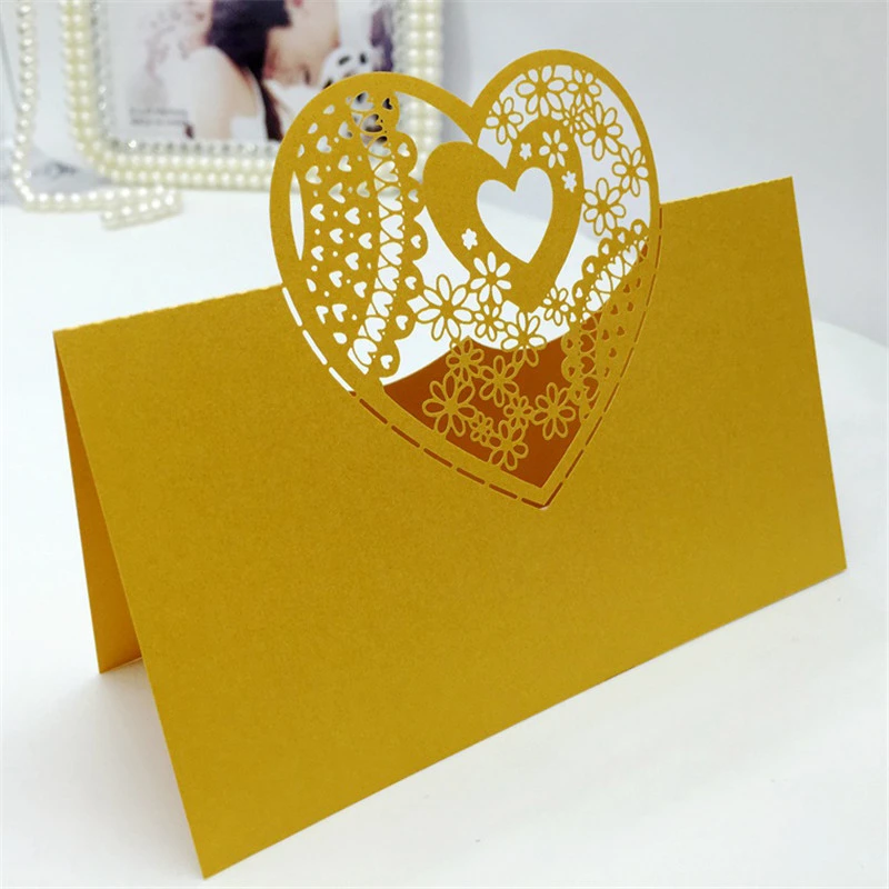 50 шт. лазерная резка название стола место карта свадебное торжество день