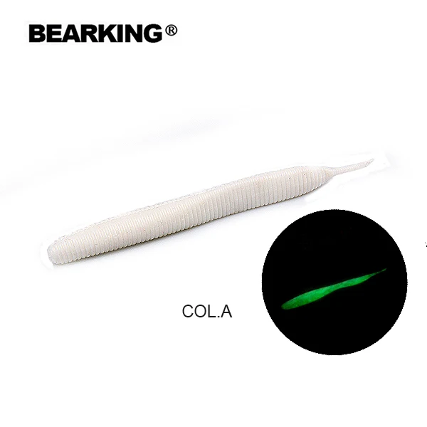 COL.A BEARKING пикантные воздействия мягкие приманки 10 см 2,7g 10 шт./пакет рыболовные приманки Искусственные Силиконовые бас щука приманки Minnow Swimbait крючковый лов Пластик приманки - Цвет: COL.A