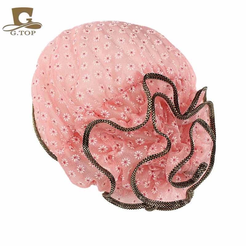 Бесплатная доставка новинка модная женская кружевная Шапка-бини с цветами шапка