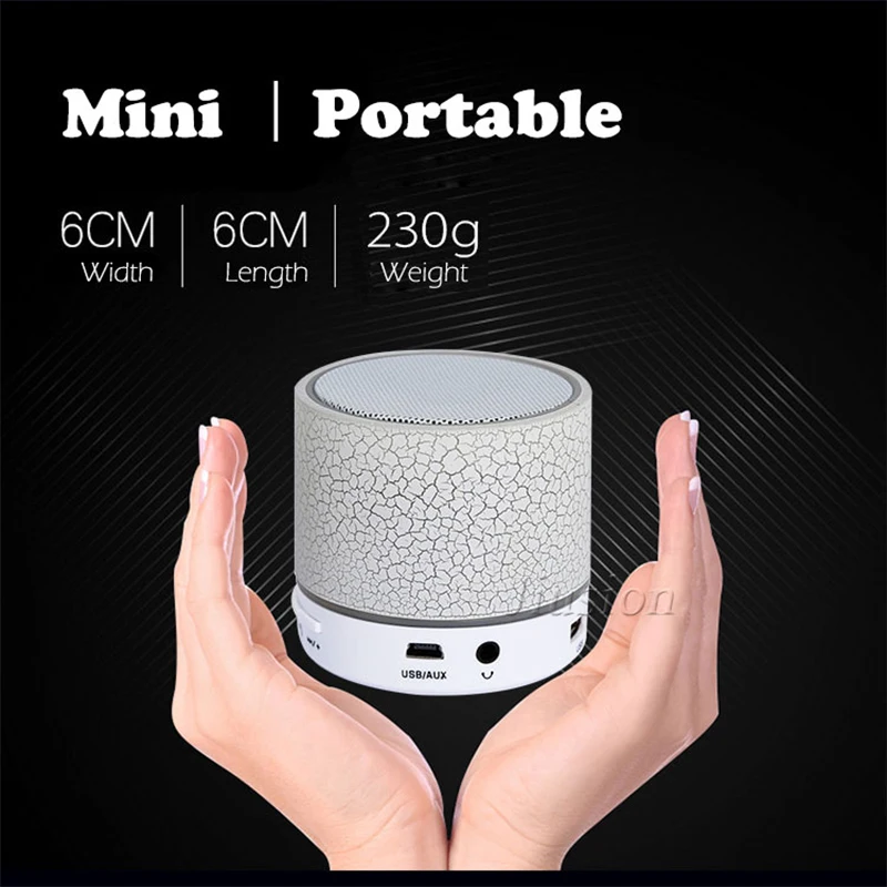 A9 Мини Bluetooth портативный динамик беспроводной умный громкий светодиодный
