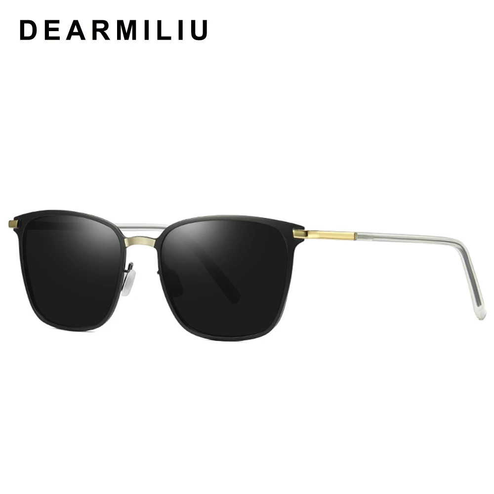 Мужские поляризационные солнцезащитные очки DEARMILIU винтажные зеркальные для
