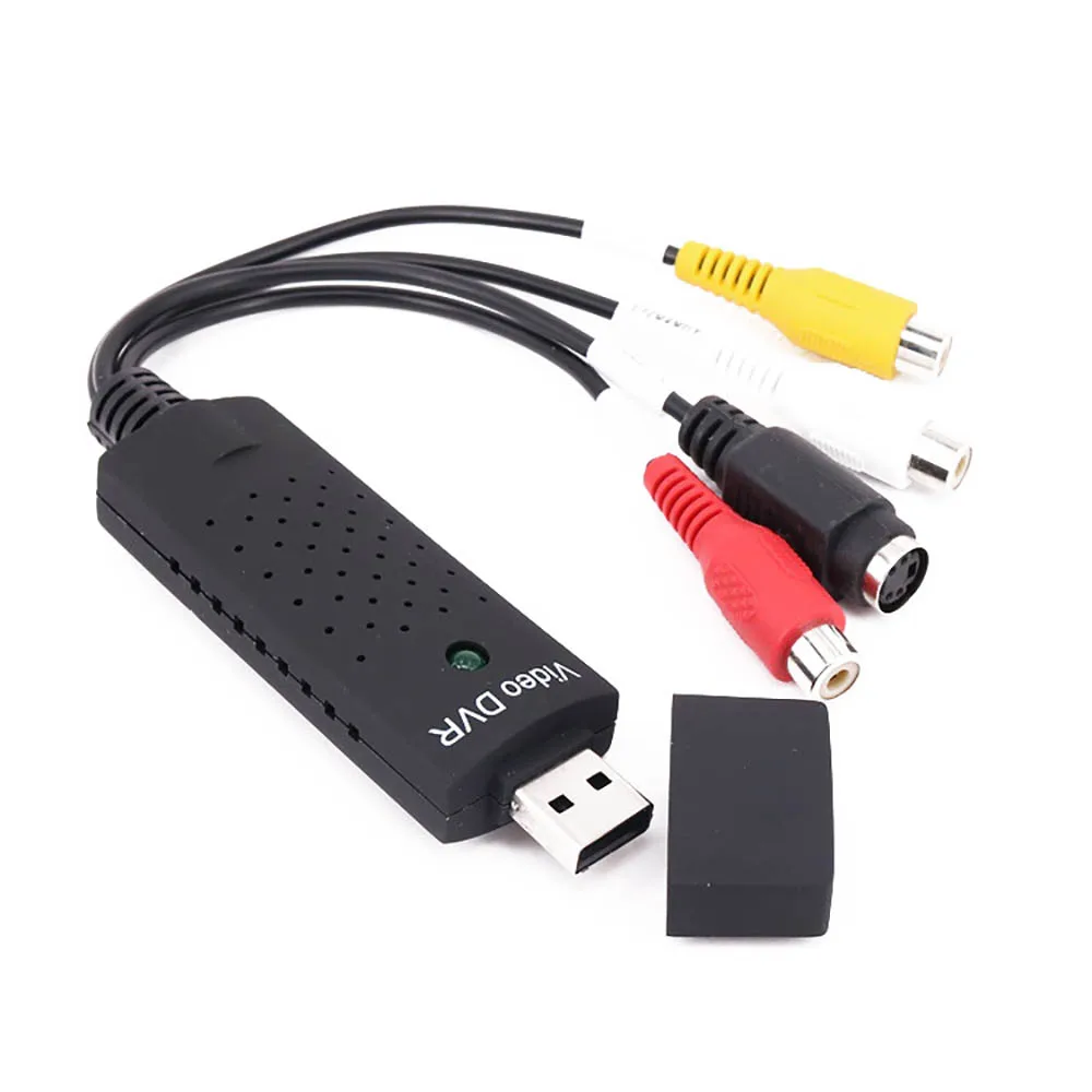 USB EasyCAP 2,0 адаптер видеозахвата VHS на DVD карта захвата видео Запись ТВ тюнер конвертер Высокое качество цифровой видеозахвата