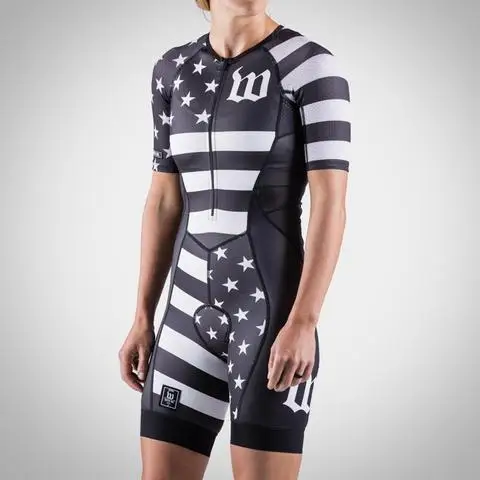 Wattie ink женский летний дышащий облегающий костюм roupa ciclismo триатлон Триатлон Одежда для велоспорта комбинезон купальник speedsuit - Цвет: suits