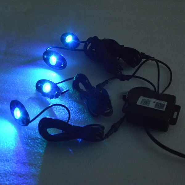 4 шт./комплект светодиодный RGB Trail Rig светильник подвес гусеничный Авто Рок лодка