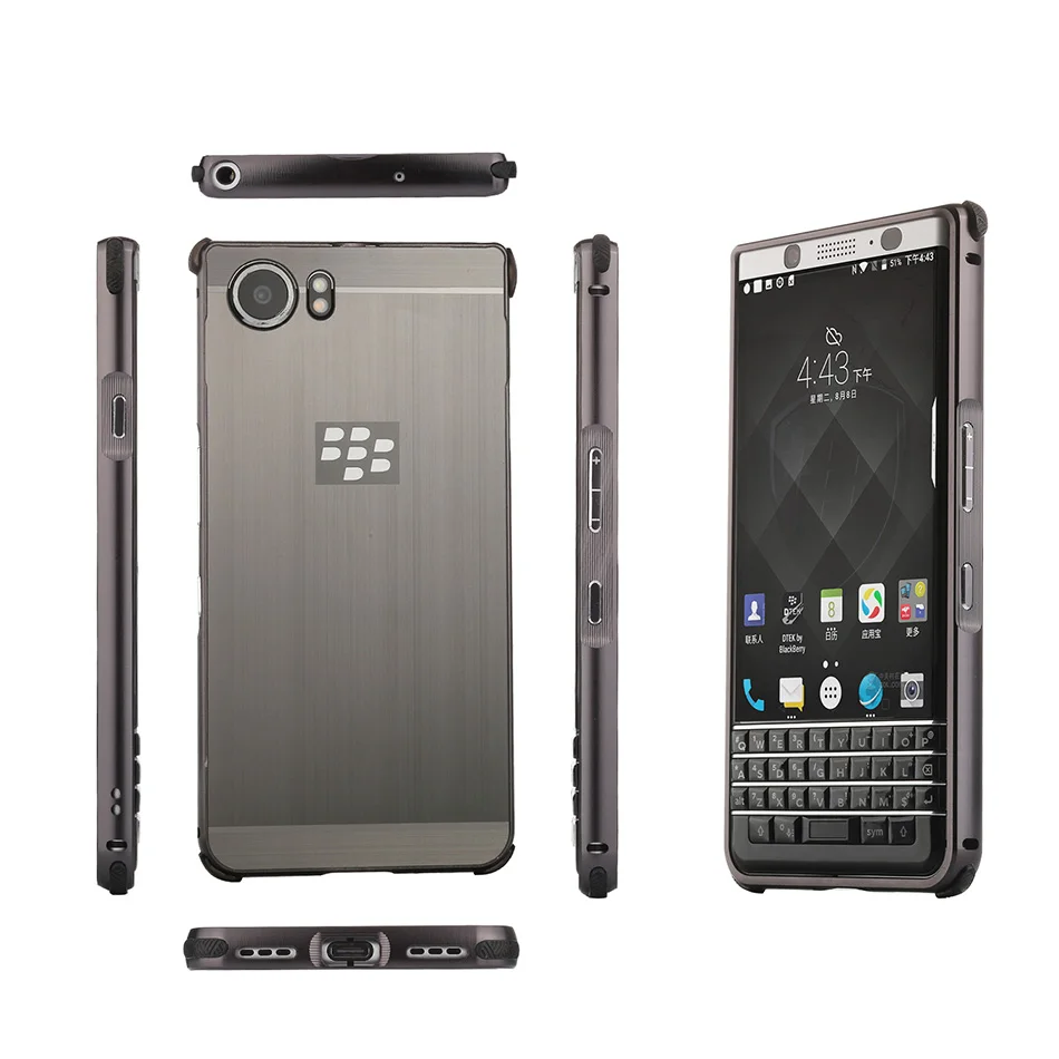Чехол для телефона Blackberry KEYone, противоударный чехол, жесткая задняя крышка, алюминиевая металлическая рамка для Blackberry KEYone DTEK70