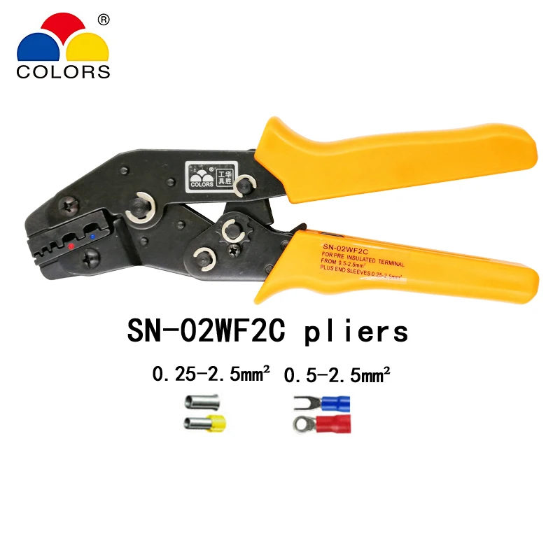 SN-02WF2C Щипцы для зачистки проводов, щипцы для зачистки проводов, YE-1, автоматические Многофункциональные Клещи для зачистки проводов - Цвет: SN-02WF2C