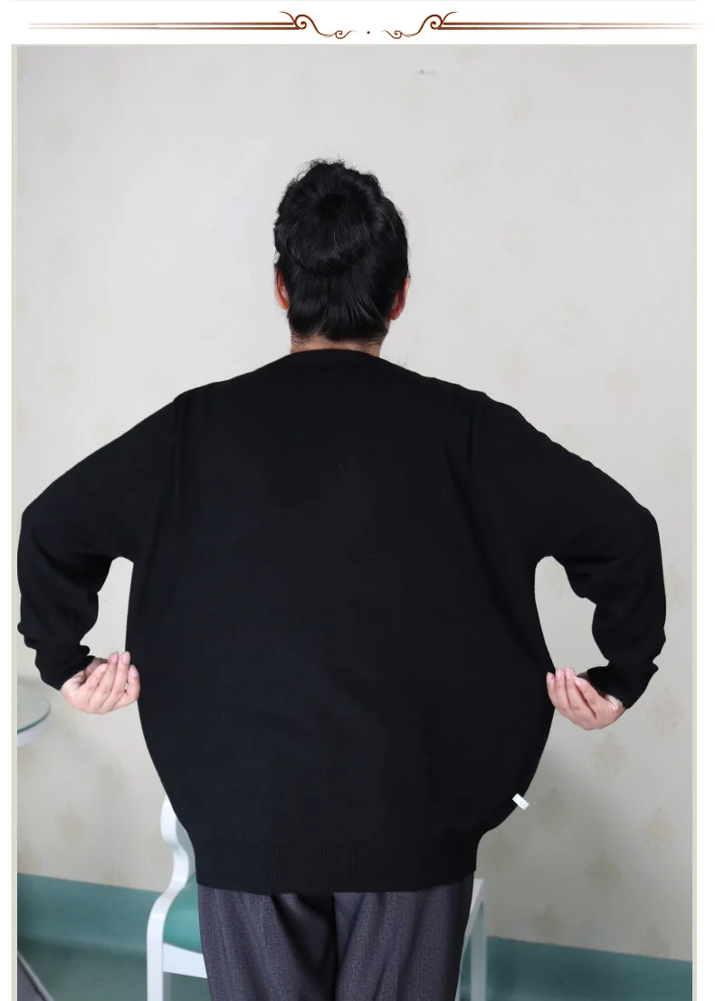 Женская одежда размера плюс, 5XL 6XL7XL 8XL 9XL, Одежда большого размера среднего возраста, кашемировый свитер для мамы, вязаная рубашка с длинным рукавом