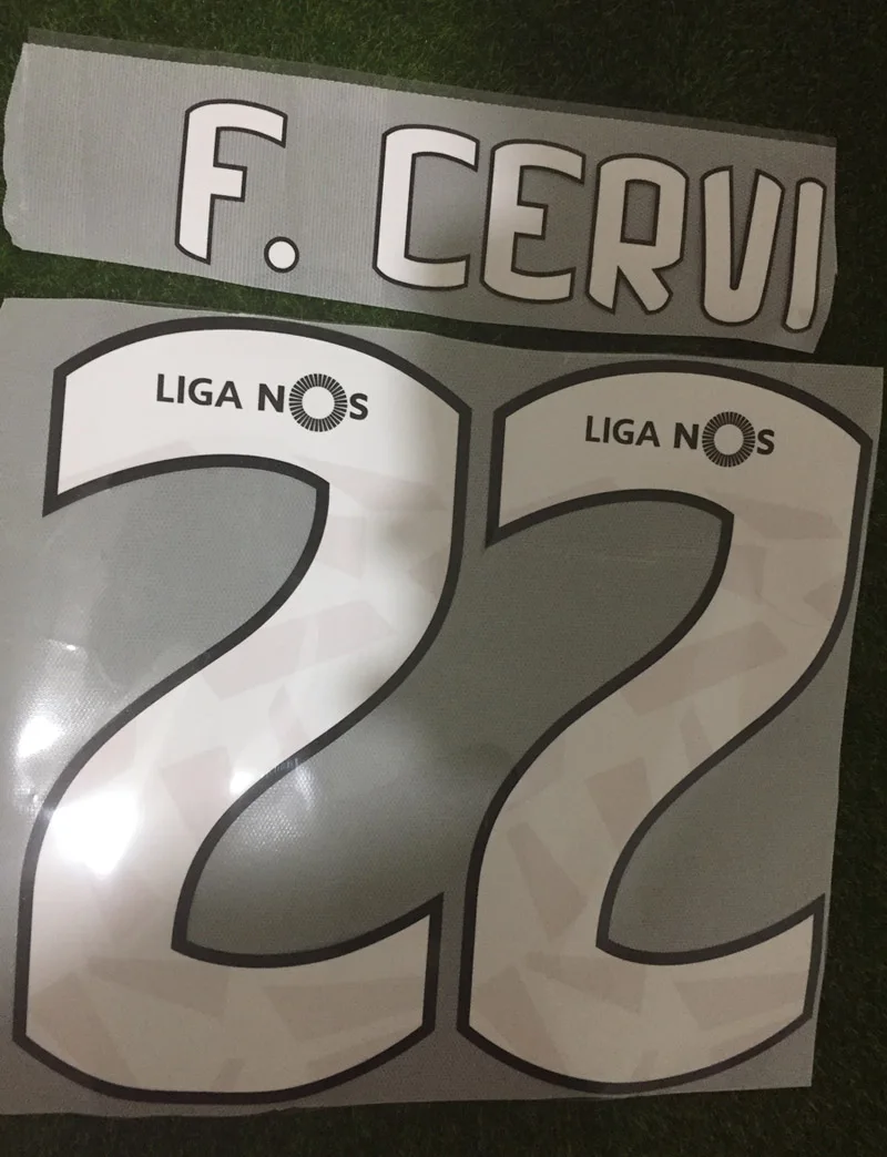 Primeira Liga Nameset Benfica F. cervi с коротким ворсом с принтом Настроить DIY Nameset футбольная нашивка