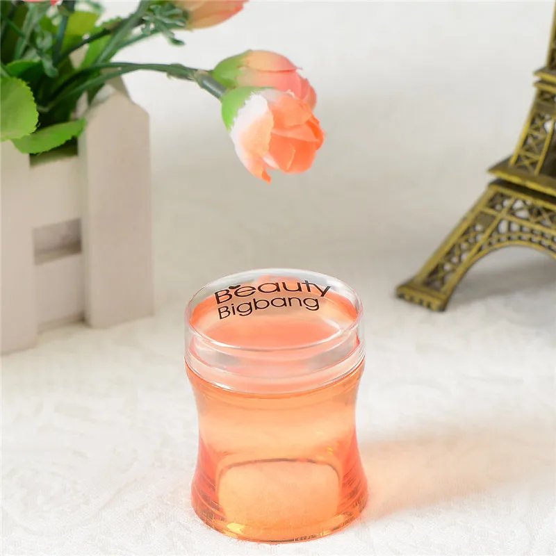 BeautyBigBang штамп для ногтей пластиковая Силиконовая ручка желе для ногтей штамп для маникюра шаблон инструменты штамп для штамповки ногтей