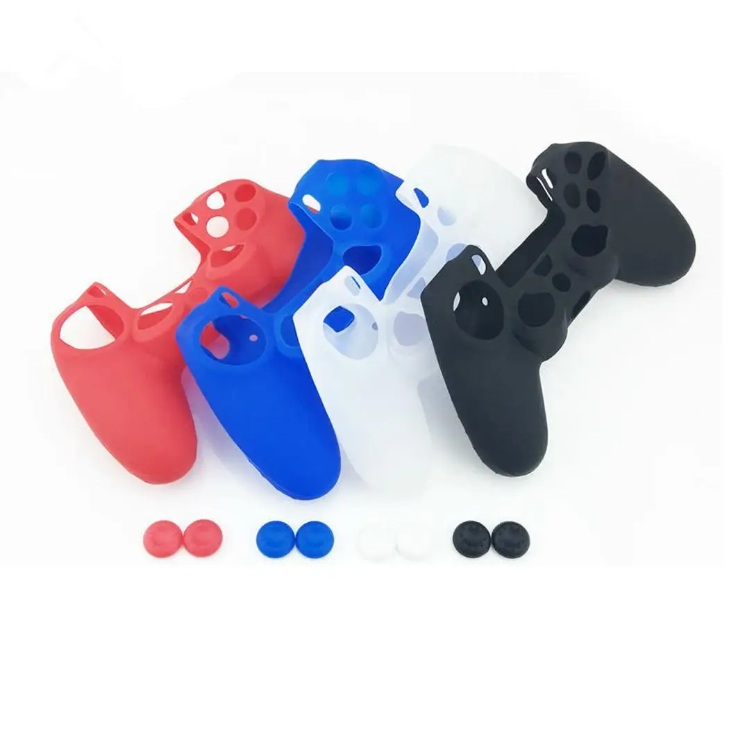 Чехол для PS4 чехлы контроллера Мягкая силиконовая резина чехол Pro джойстик ручка