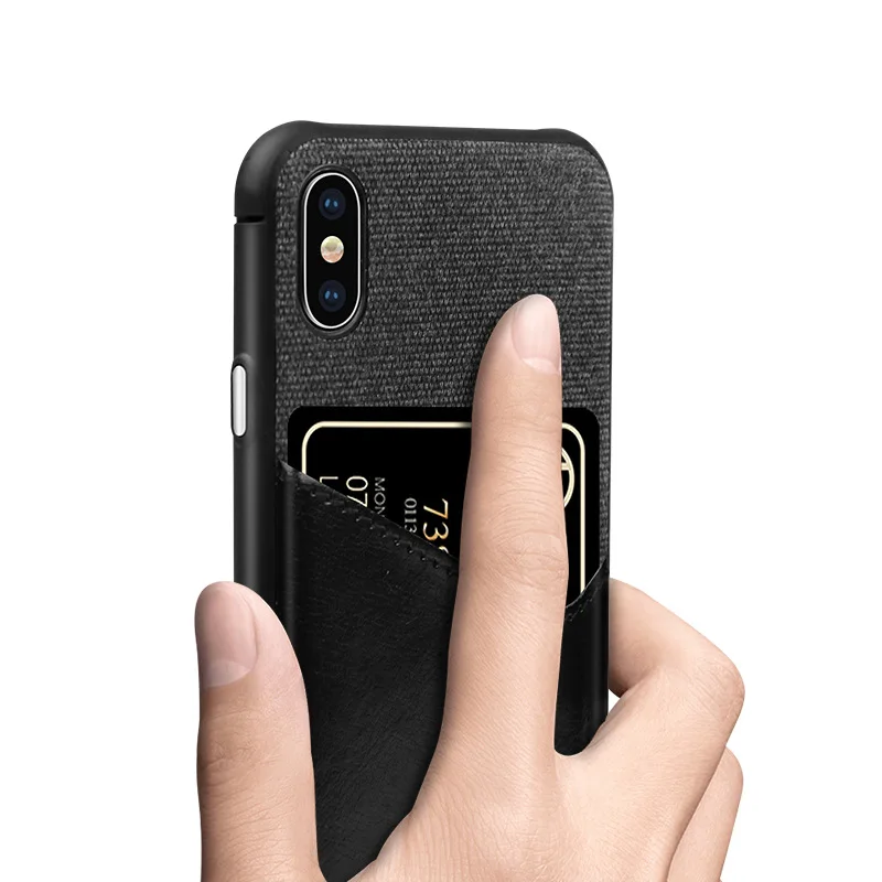 For Iphone 6 6S Plus Phone Shell 7 8 Cloth Card bag Cover for X XS XR Max |