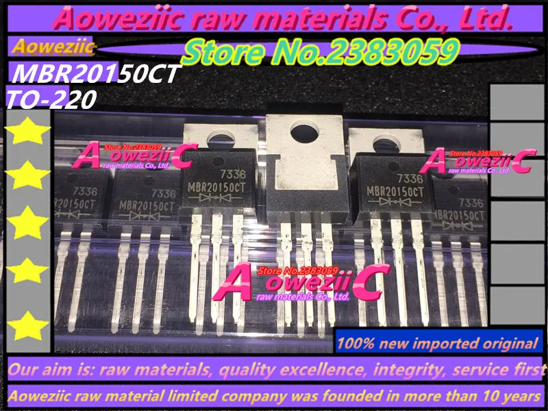 

Aoweziic 100% new imported original MBR20150CT TO-220 Schottky diode 20A 150V