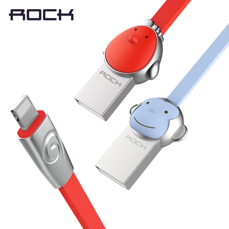 Рок цинковый сплав талисман USB кабель для iPhone X 8 7 Plus 6 6s 5s