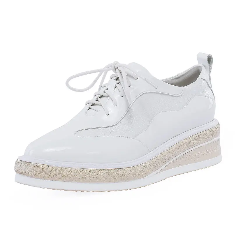 2019 повседневная обувь женские туфли оксфорды из натуральной кожи Туфли лодочки