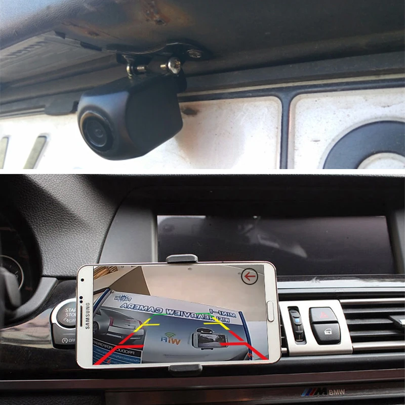 Беспроводная Автомобильная камера заднего вида Wi-Fi Dash Cam звездное ночное видение