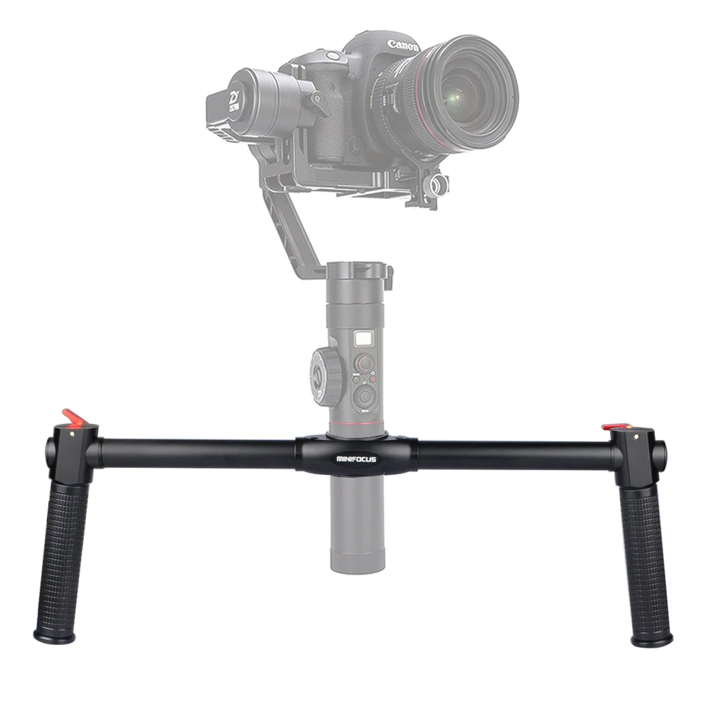 MINIFOCUS с двумя рукоятками для Zhiyun Crane 2 двойной ручной удлиненной ручкой рукоятки для крана 2 3-осевой шарнирный стабилизатор для камеры GoPro