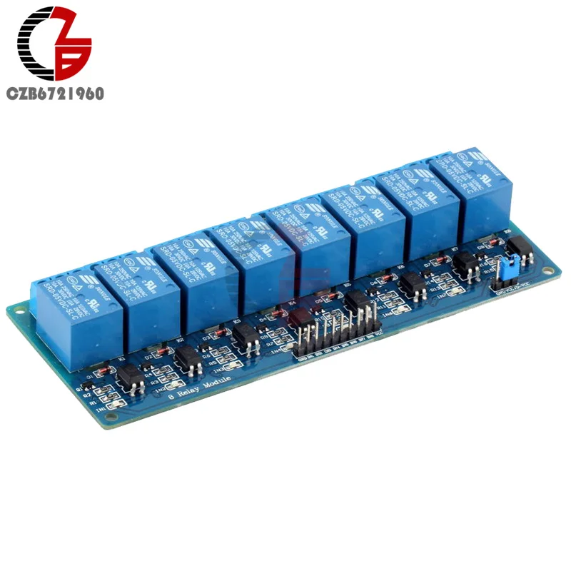 5 в постоянного тока 8 канальный релейный модуль плата с оптомуфтой для Arduino умный