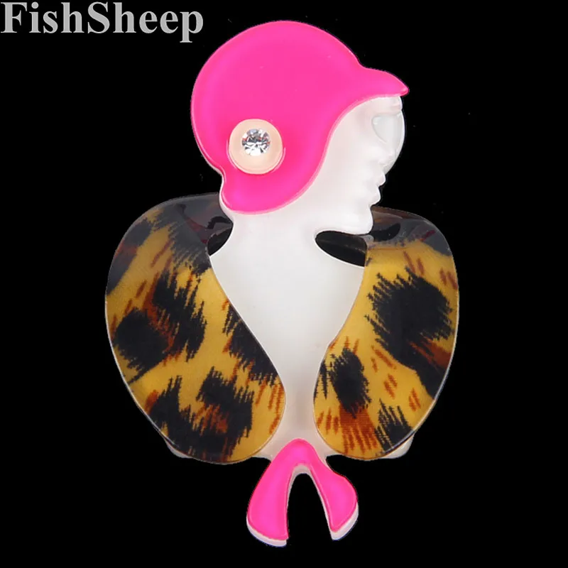 Большая акриловая брошь FishSheep в форме рубашки 1 шт. украшение значок на булавка