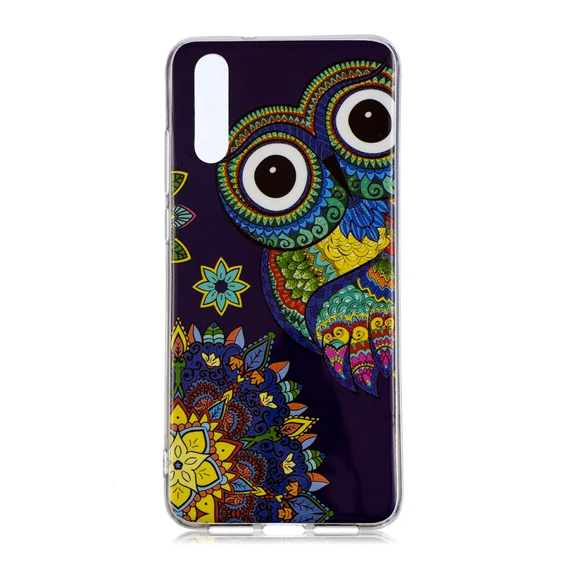 SuliCase Huawei P 20 P20 силиконовый чехол светящийся аниме ТПУ Мягкая задняя крышка для