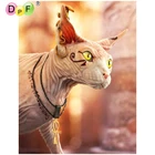 DPF DIY подарок 5D полная круглая алмазная живопись магический куб Вышивка крестиком Волшебная бесстыдная Алмазная вышивка кошка ремесла Мозаика Декор