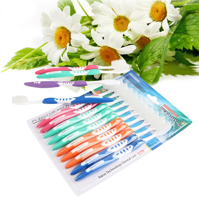 10 шт./упак. Nano зубная щетка конфеты цвета для гигиены полости рта здоровье