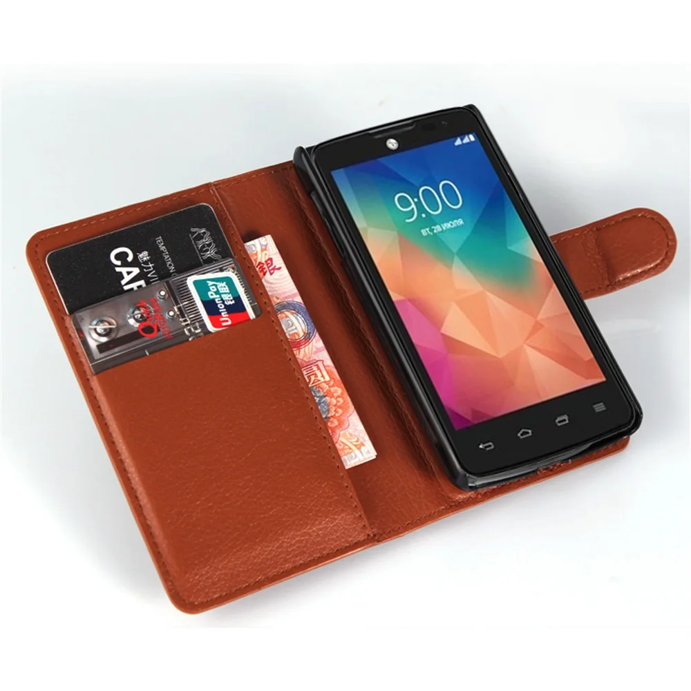 Роскошный чехол бумажник Cyboris для LG L60 X145 Dual X147 откидной Чехол из искусственной