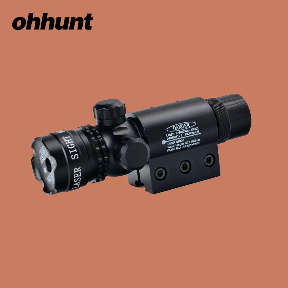Тактический красный зеленый лазерный прицел ohhunt 5 мВт для винтовки винтовочный