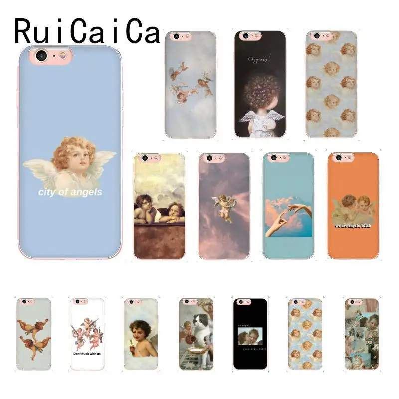 Ruicaica Renaissance angels Новинка Fundas Мягкий силиконовый чехол для телефона iPhone 8 7 6 6S Plus X XS