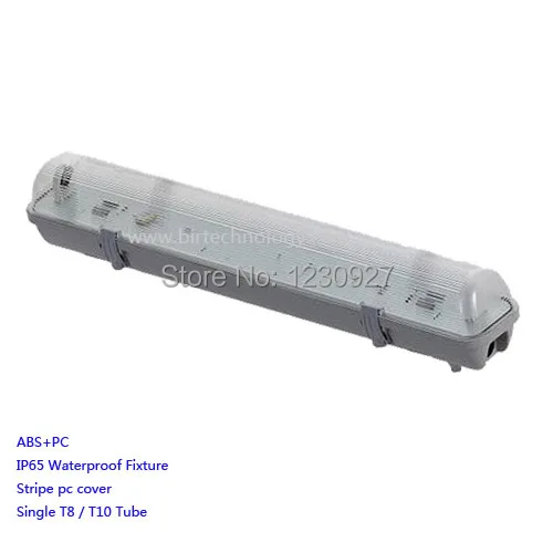Одиночный T8/T10 120 см/4 фута IP65 светодиодный трубчатый осветительный прибор tri proof