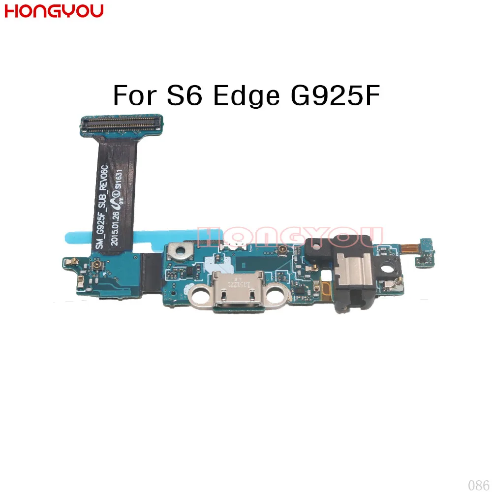 USB коннектор для зарядки док станции разъем штекер гибкий кабель Samsung Galaxy S6 Edge G925F