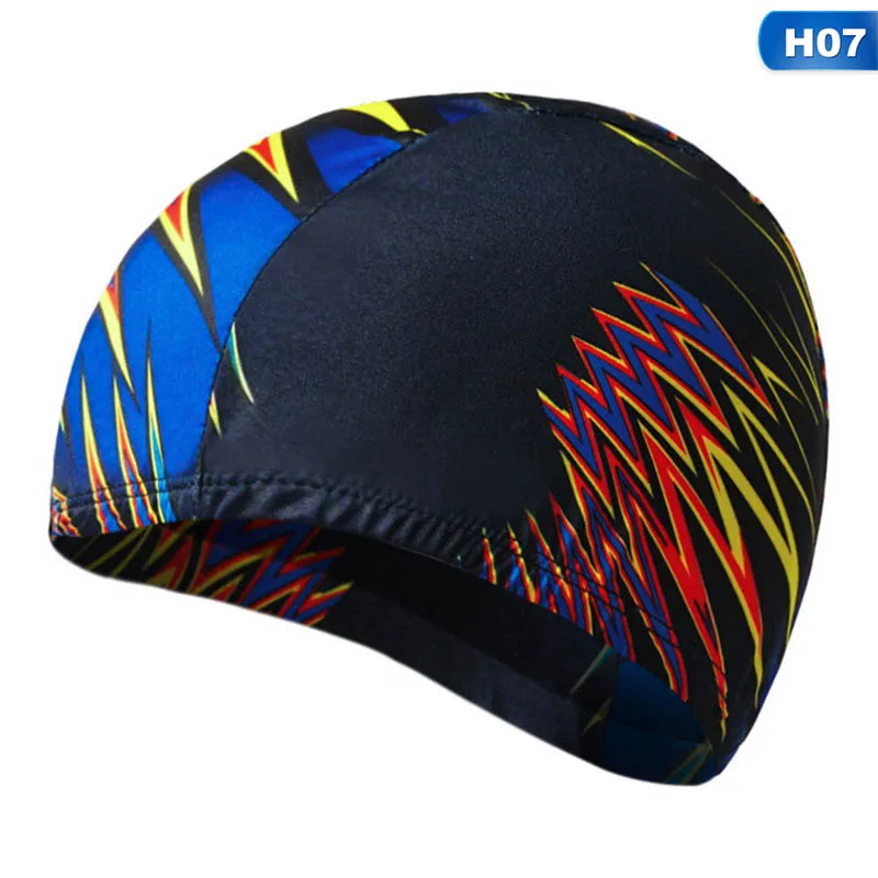 

2019 New Style Fashion Hot Women's Men's Bathing Hat Swimming Caps Spandex Waterproof Elastic Adult Black