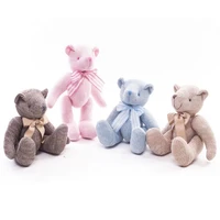 30 cm cute lovely creative knitting teddy bear plush doll baby toys wedding decoration gift for kids children rope fabric