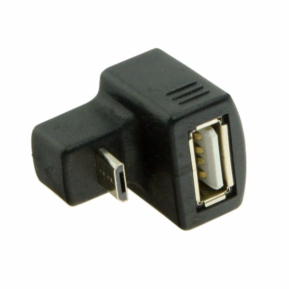 Прямоугольный удлинитель V8 Micro USB OTG на 2 0 с углом поворота 180 градусов для
